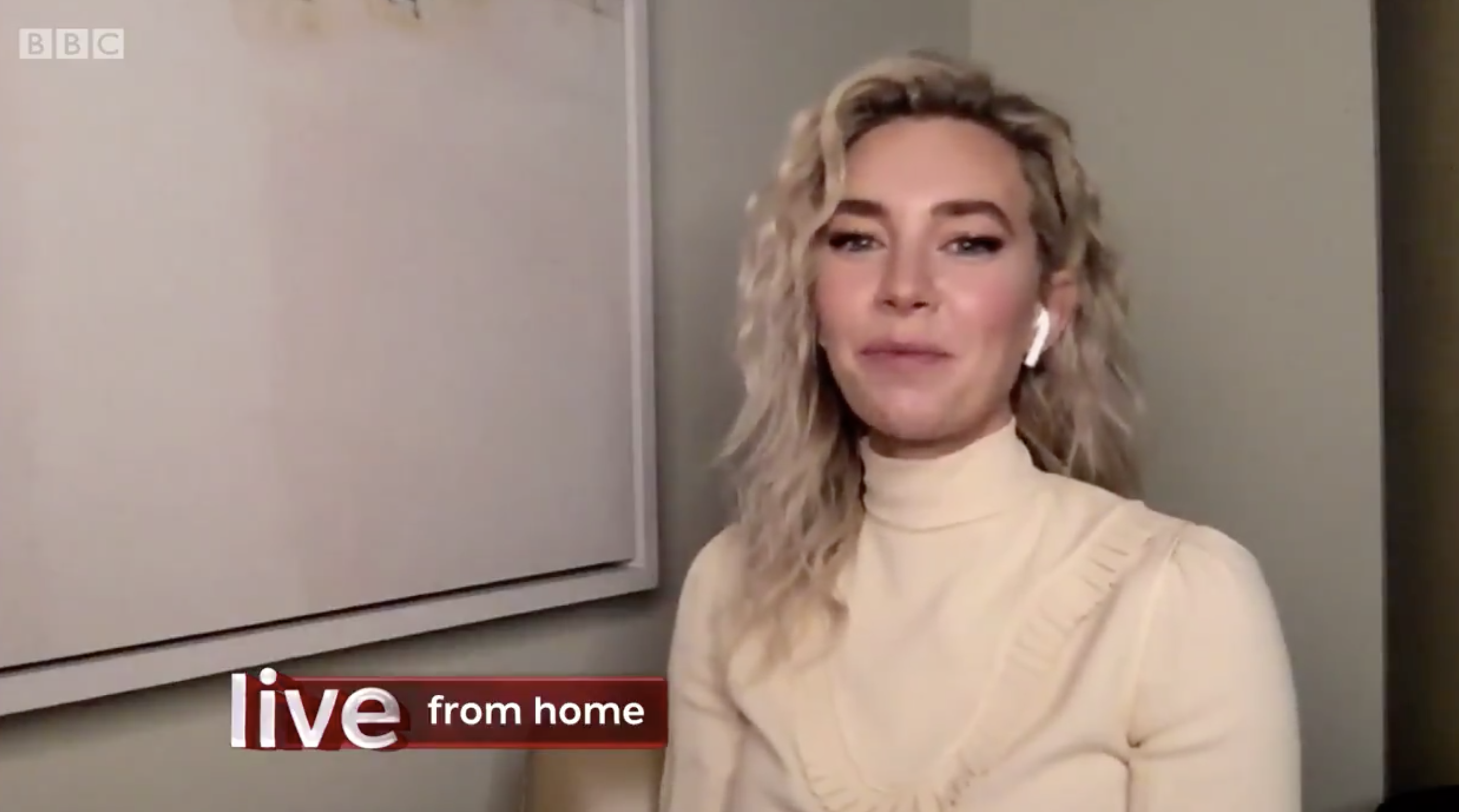 The Crown's Vanessa Kirby has live tech fail on The One Show