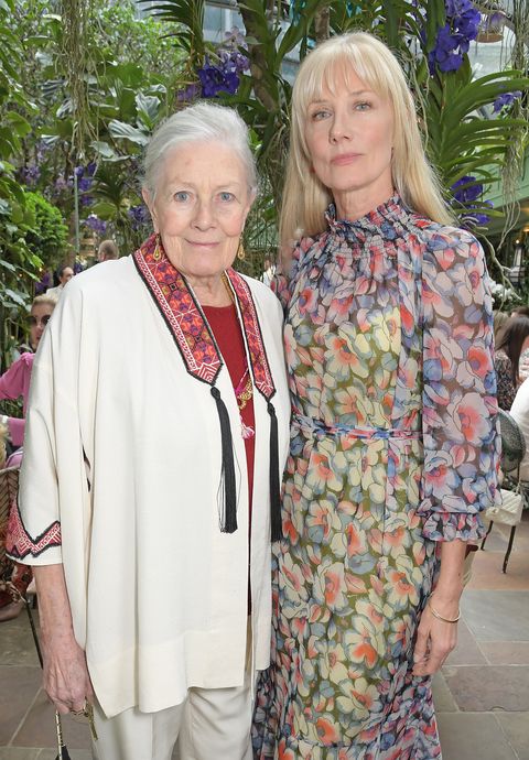 nip tuck stars joely  richardson and vanessa redgrave 
 at international women's day for the caring foundation at annabel's