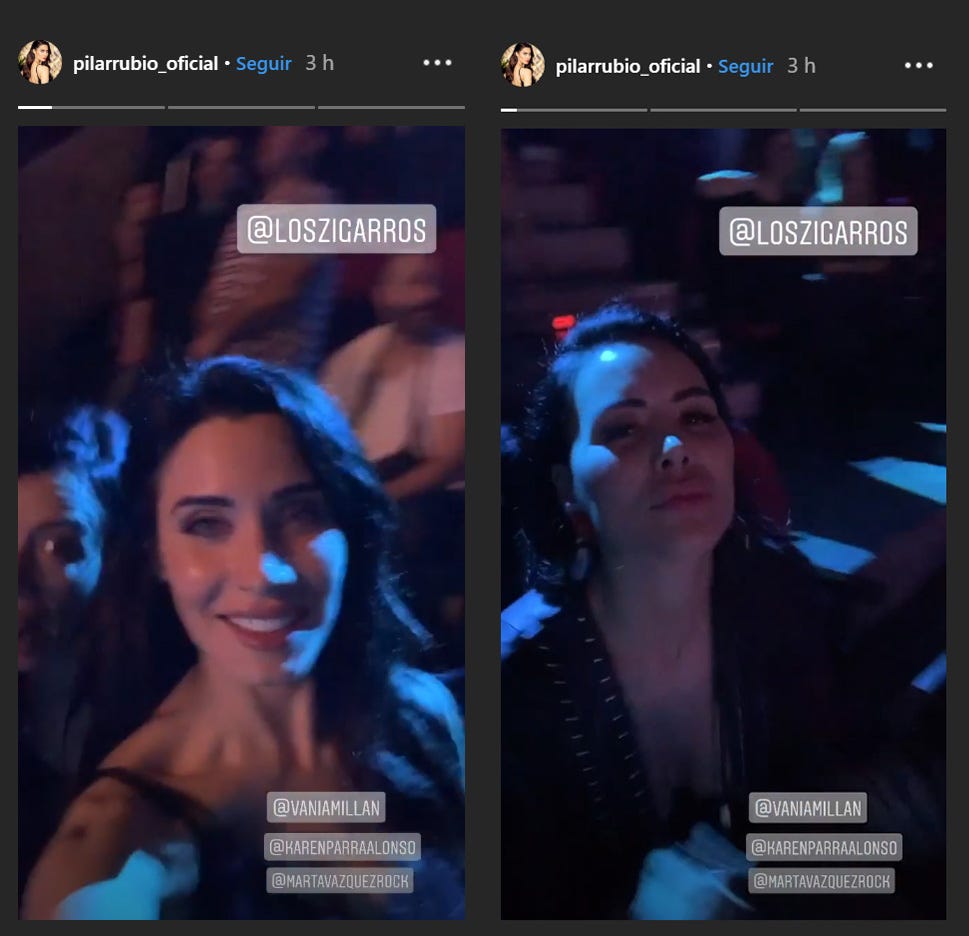 Pilar Rubio y Vania Millán