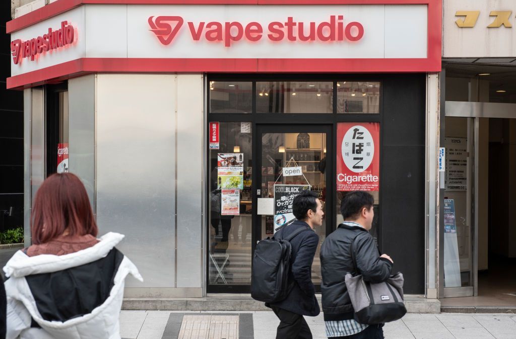 vaping store named vape studio seen in tokyo