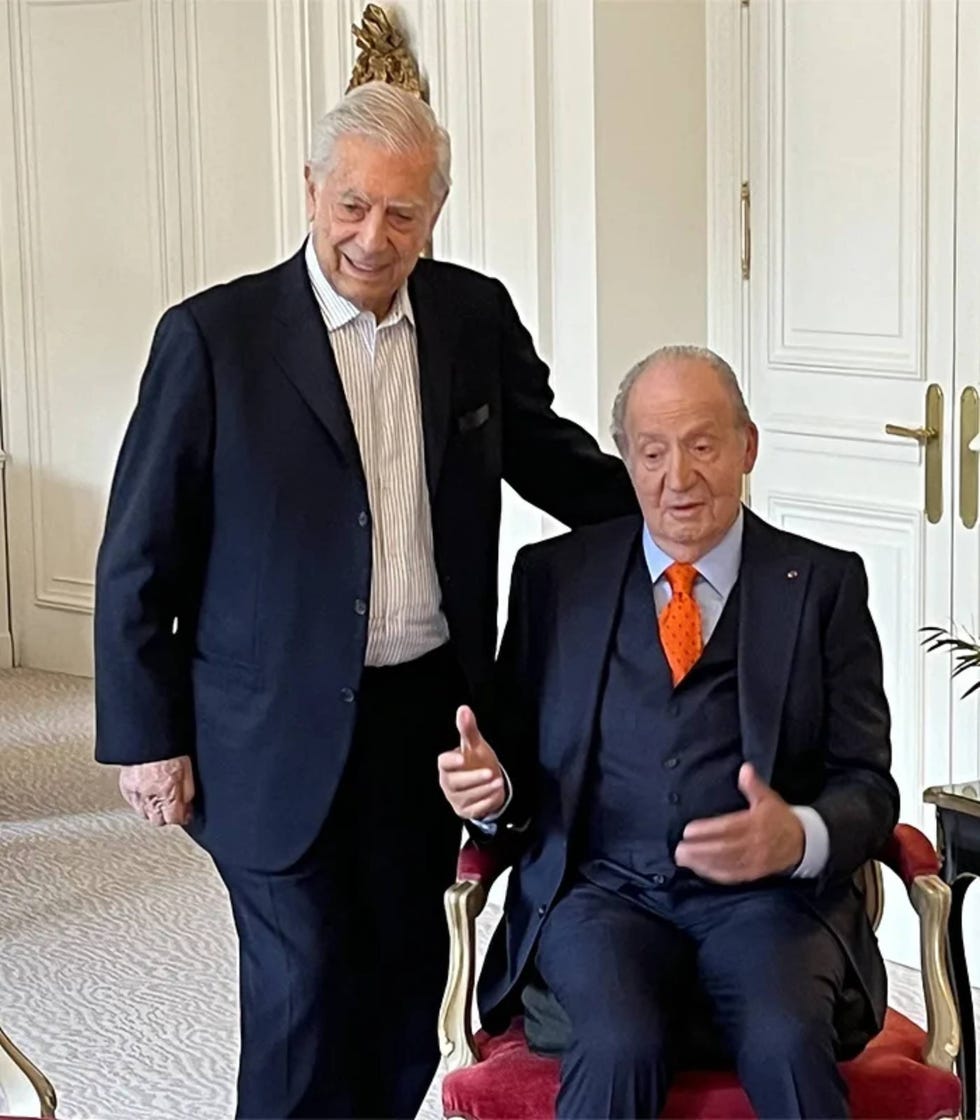 vargas llosa y rey emerito