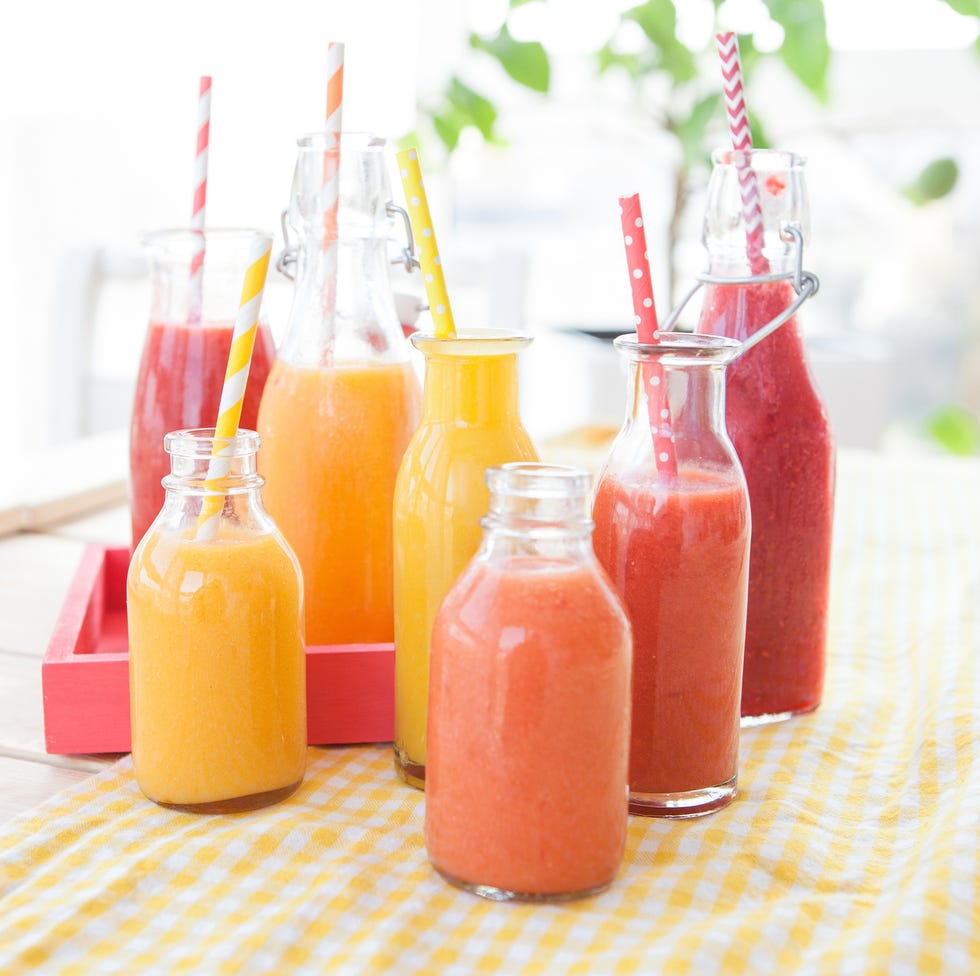 Variety of fresh smoothies Variety of fresh smoothies