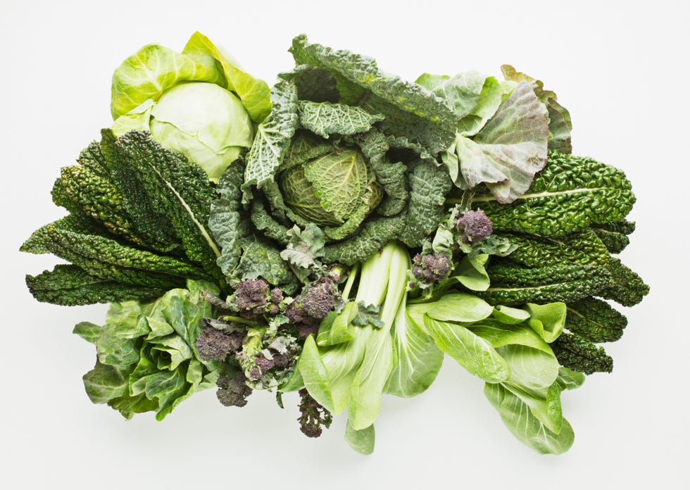 variety of green vegetables