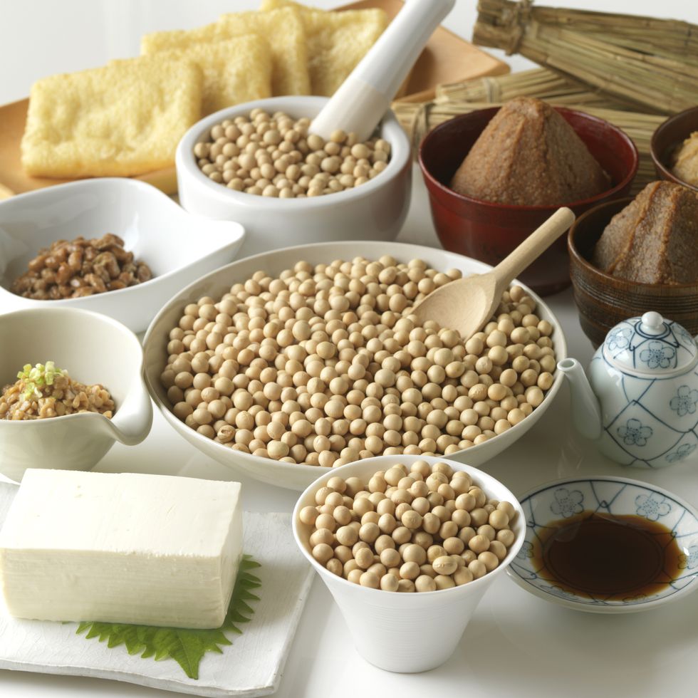 variety of soy products