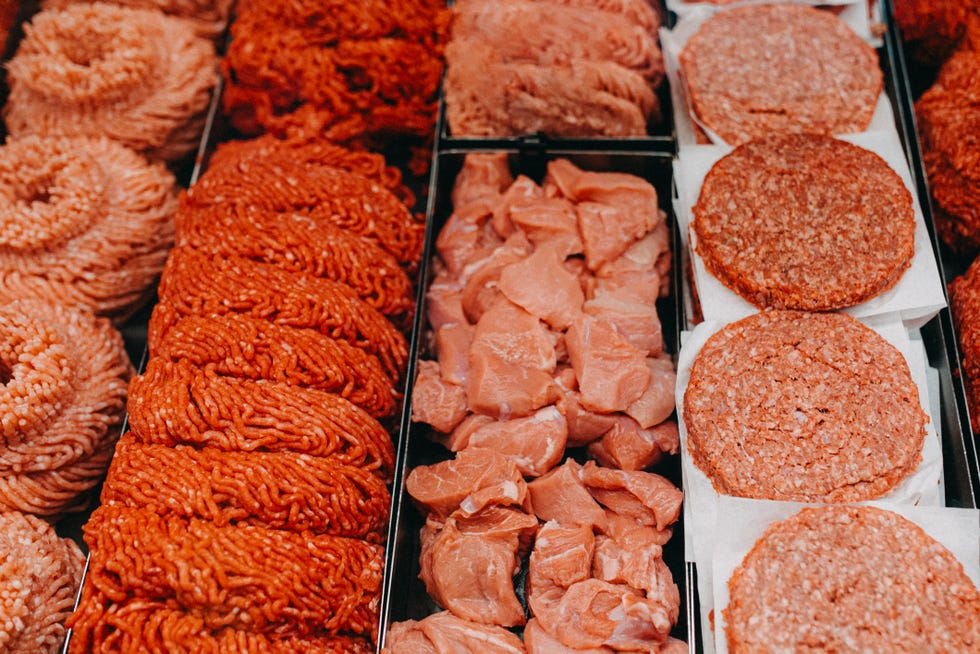 various cut of meat