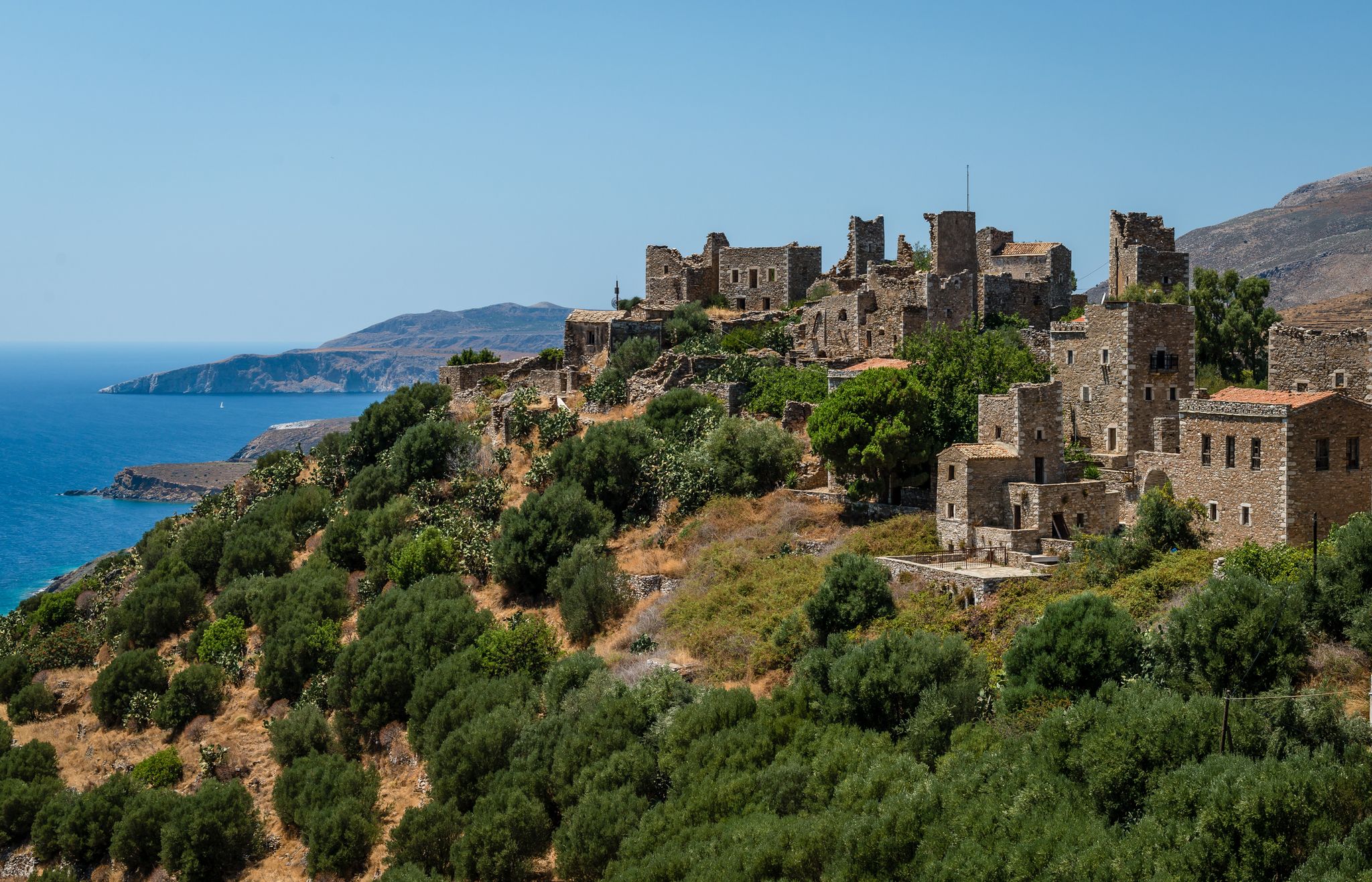 vatheia, mani, greece