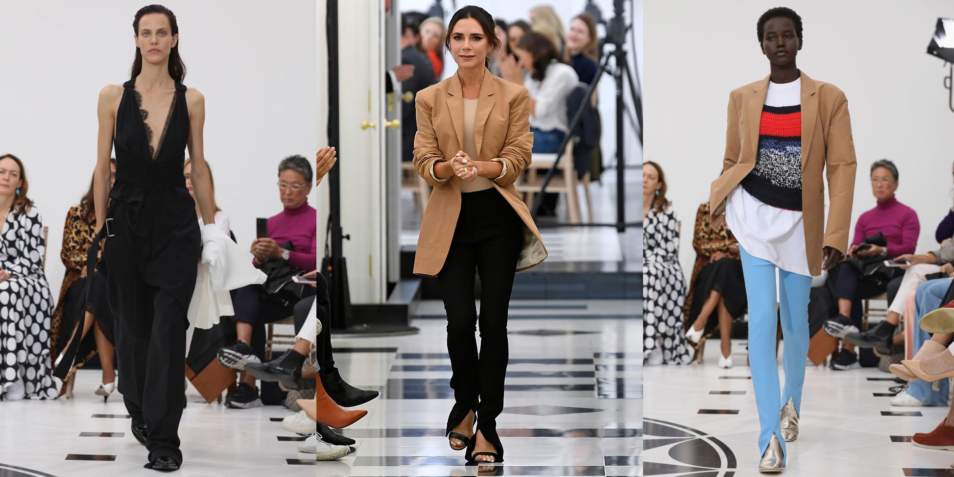 Victoria Beckham marks debut at Paris Fashion Week with chic silhouettes