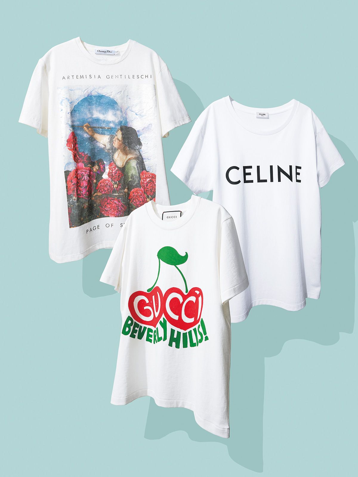 celine 羽根つきTシャツ