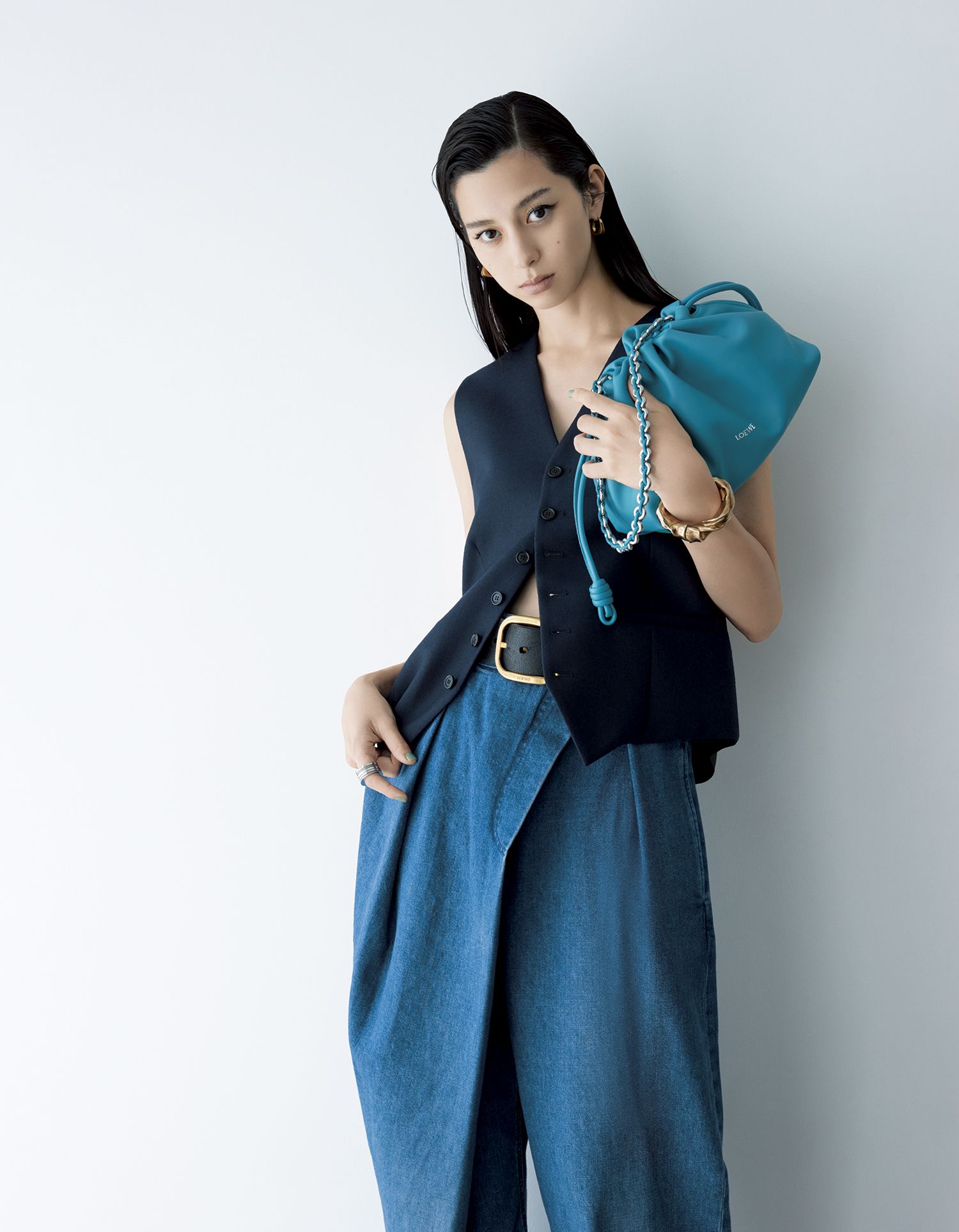 中条あやみさん着用【LOEWE】ラウンドソフトベルト☆2color 中条あやみさん着用【LOEWE】ラウンドソフトベルト☆2color