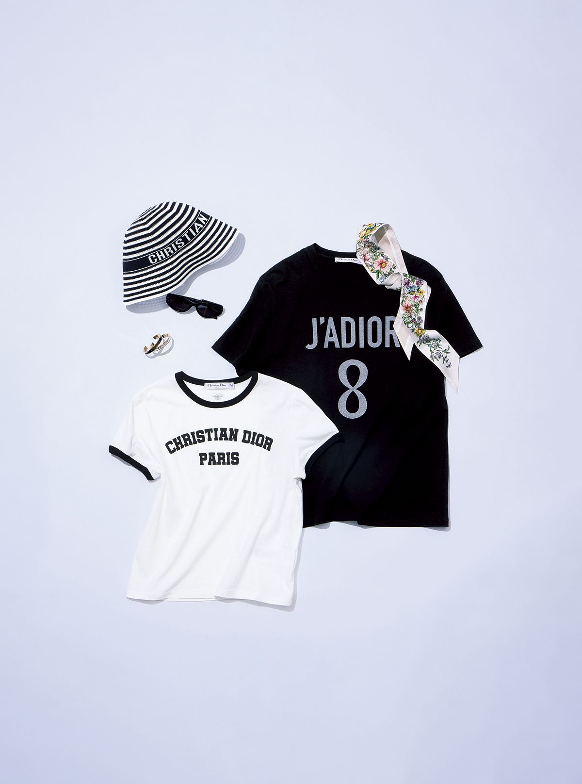 ヴィヴィアンタムスカーフ付き半袖Tシャツ（白・黒） ヴィヴィアンタムスカーフ付き半袖Tシャツ（白・黒）