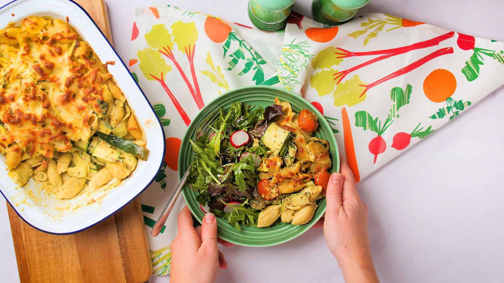 Courgette and Tomato Pesto Pasta Bake Recipe