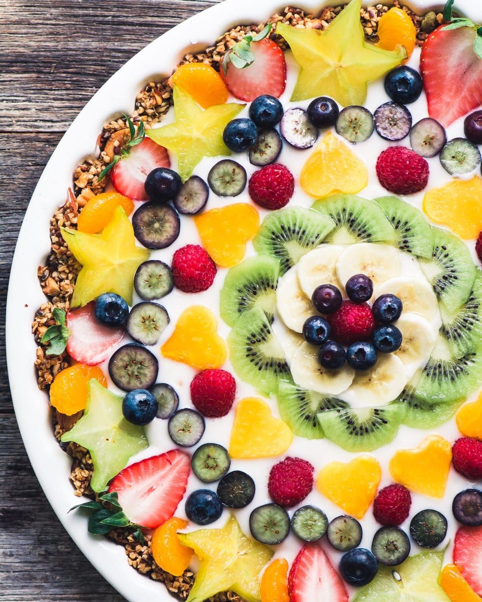 vegan fruit and yogurt tart