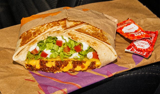 taco bell, taco bell menu, vegan taco bell, crunchwrap, vegan crunchwrap