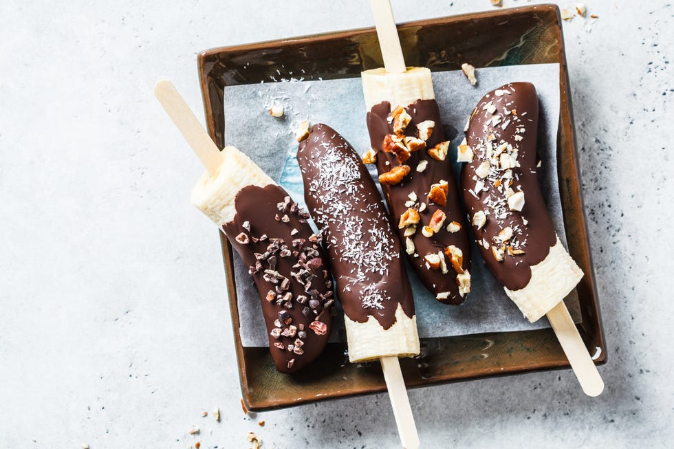 easy banana recipes   chocolate covered banana pops