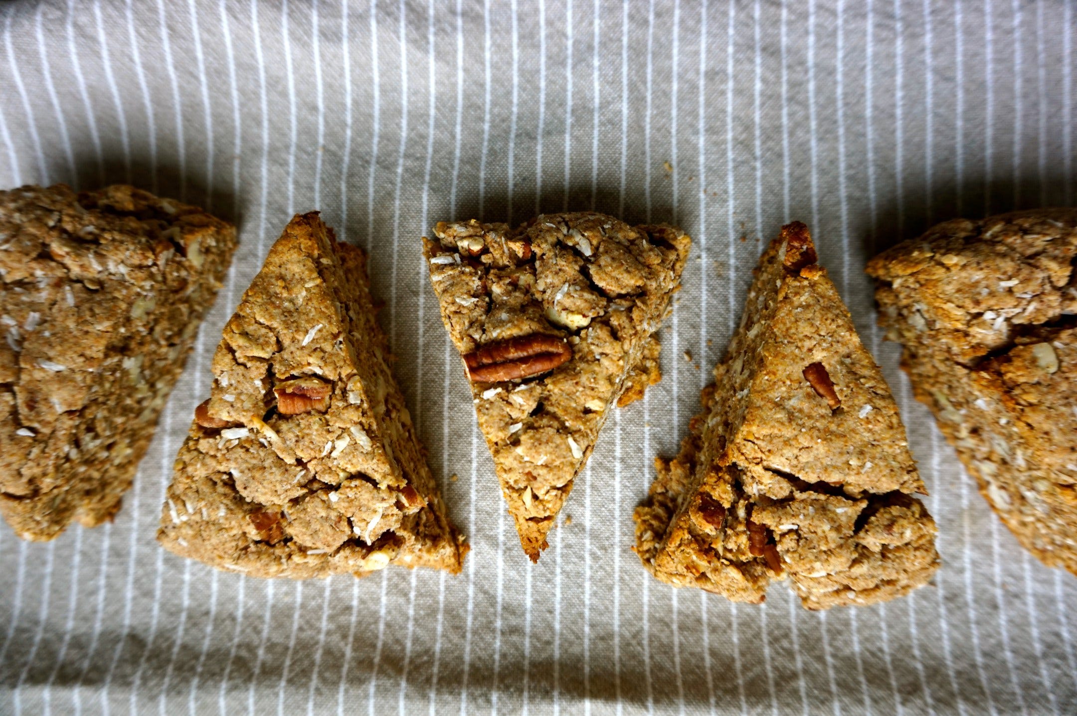 vegan pecan espresso scones