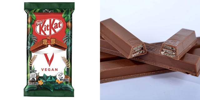 vegan kitkats are finally here and they look delicious