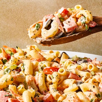 Vegan Macaroni Salad elbow noodles tossed with veggies in a vegan mayo mixture
