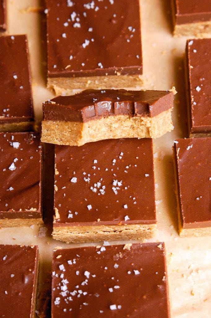 Vegan Thanksgiving Desserts - Chocolate Peanut Butter Bar
