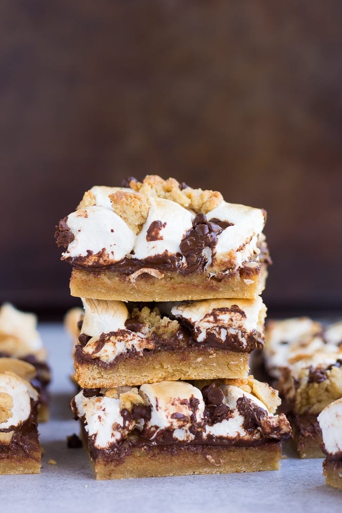 vegan thanksgiving desserts   smores cookie bars