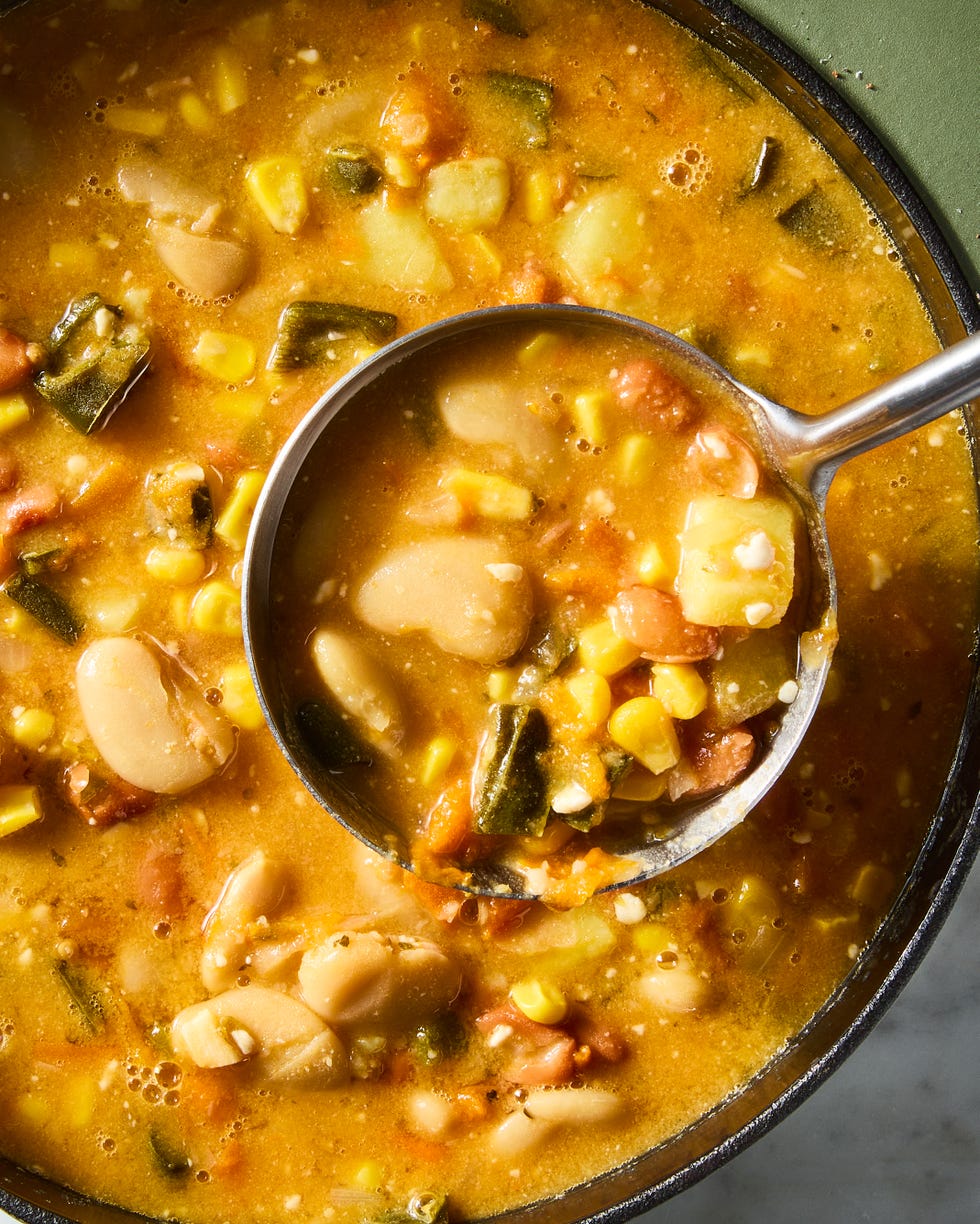 white bean chili with corn and potatoes