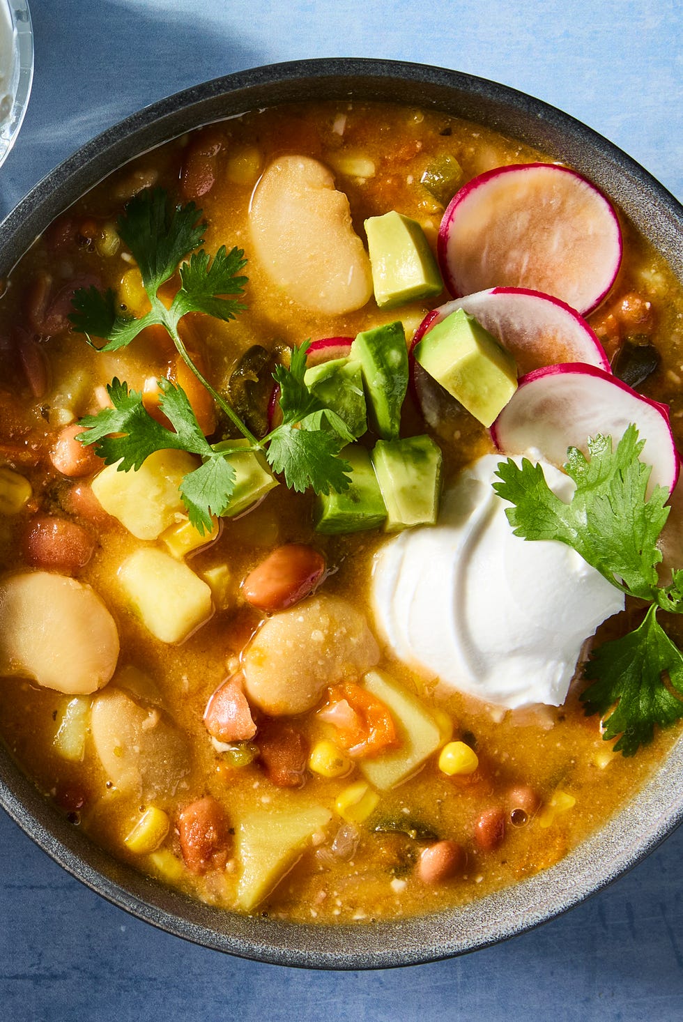 Vegan White Bean Chili white bean chili with corn and potatoes