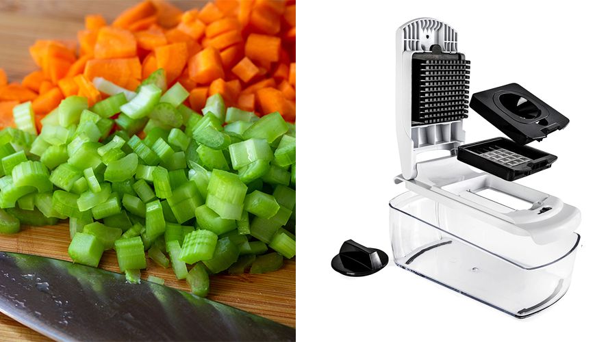 Fullstar - Vegetable Chopper, Food Chopper, Onion Chopper with Container -  All-in-1, White