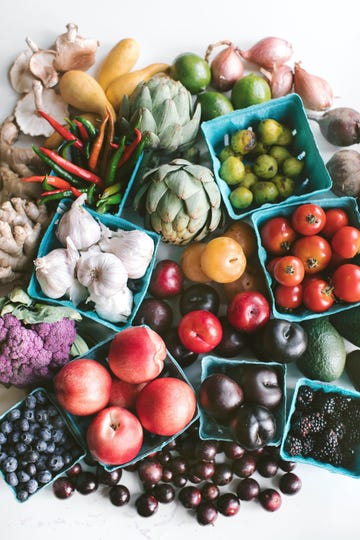 fresh fruits and vegetables