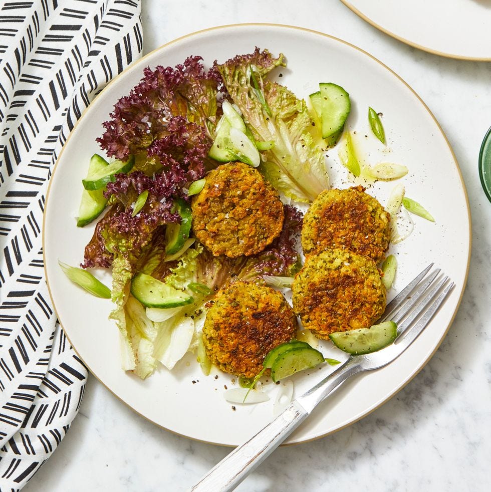 vegetarian christmas dinner  chickpeas spinach quinoa patties