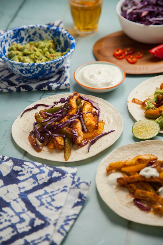 Vegetarian fajitas