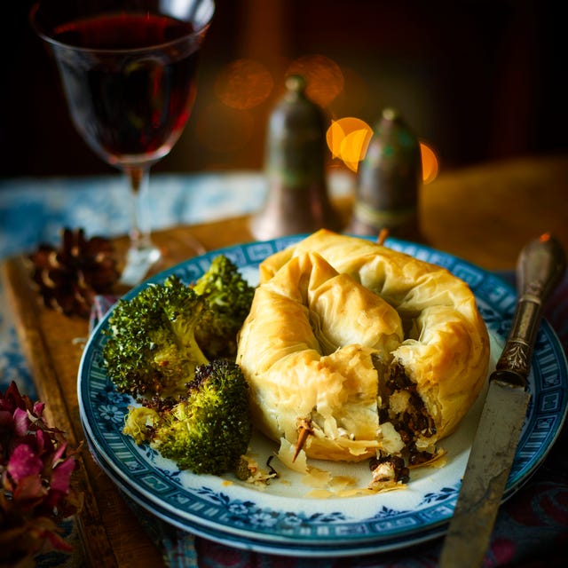 vegetarian filo spiral
