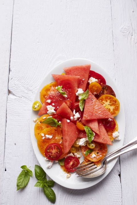 vegetarian-recipes-tomato-watermelon-salad vegetarian recipes tomato watermelon salad