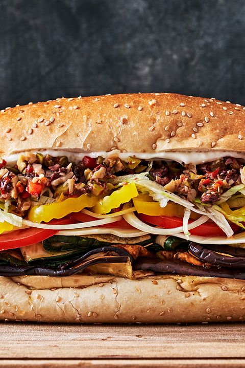 vegetarian sub sandwich