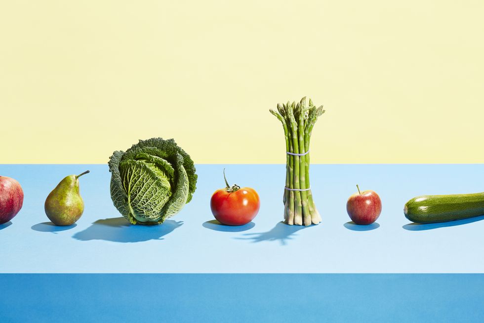 Frutas y verduras en cantidad si sigues una dieta vegetariana o vegana