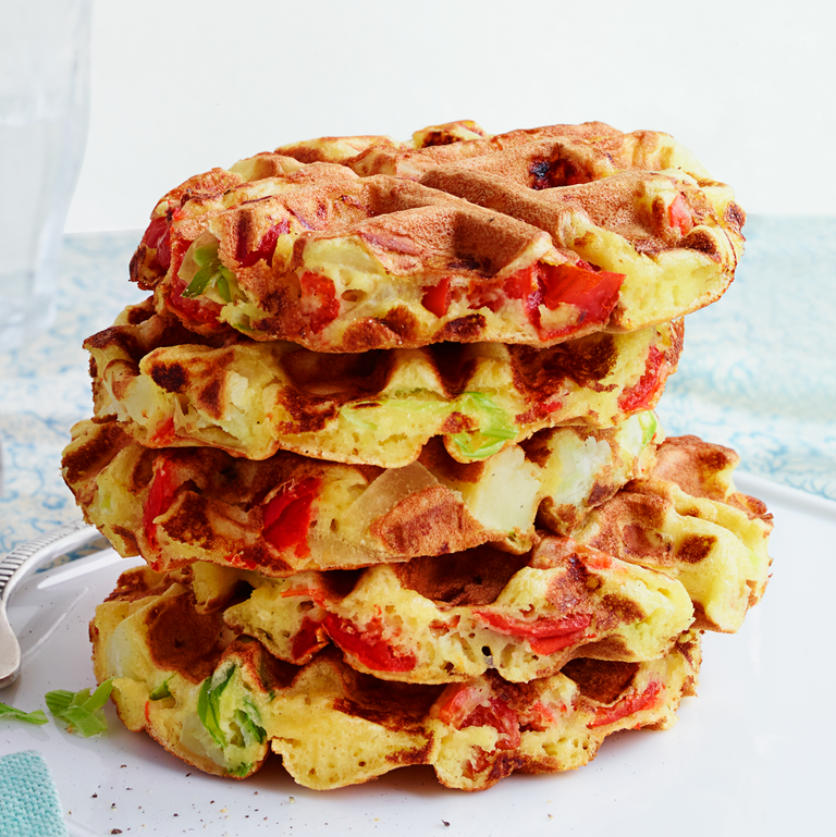 Savory Low-Carb Chickpea Waffles Recipe