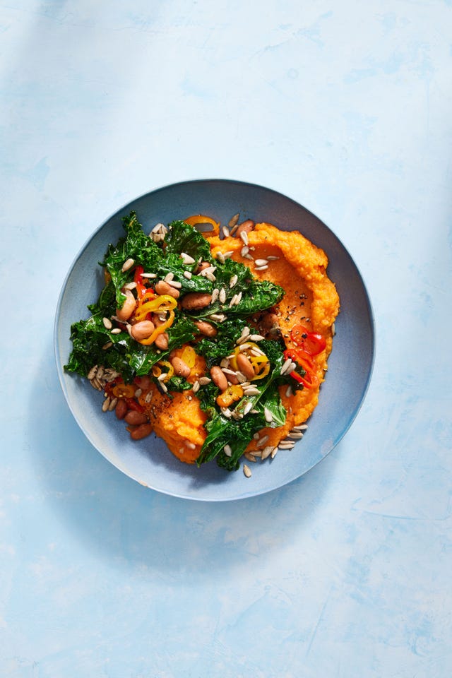 veggie trio on sweet mash