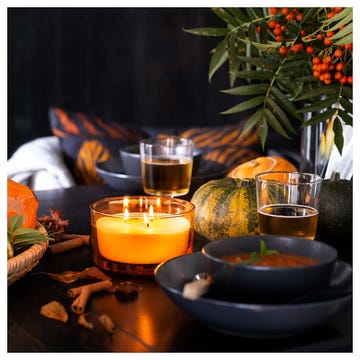 vela aromática de calabaza y naranja aspskog
