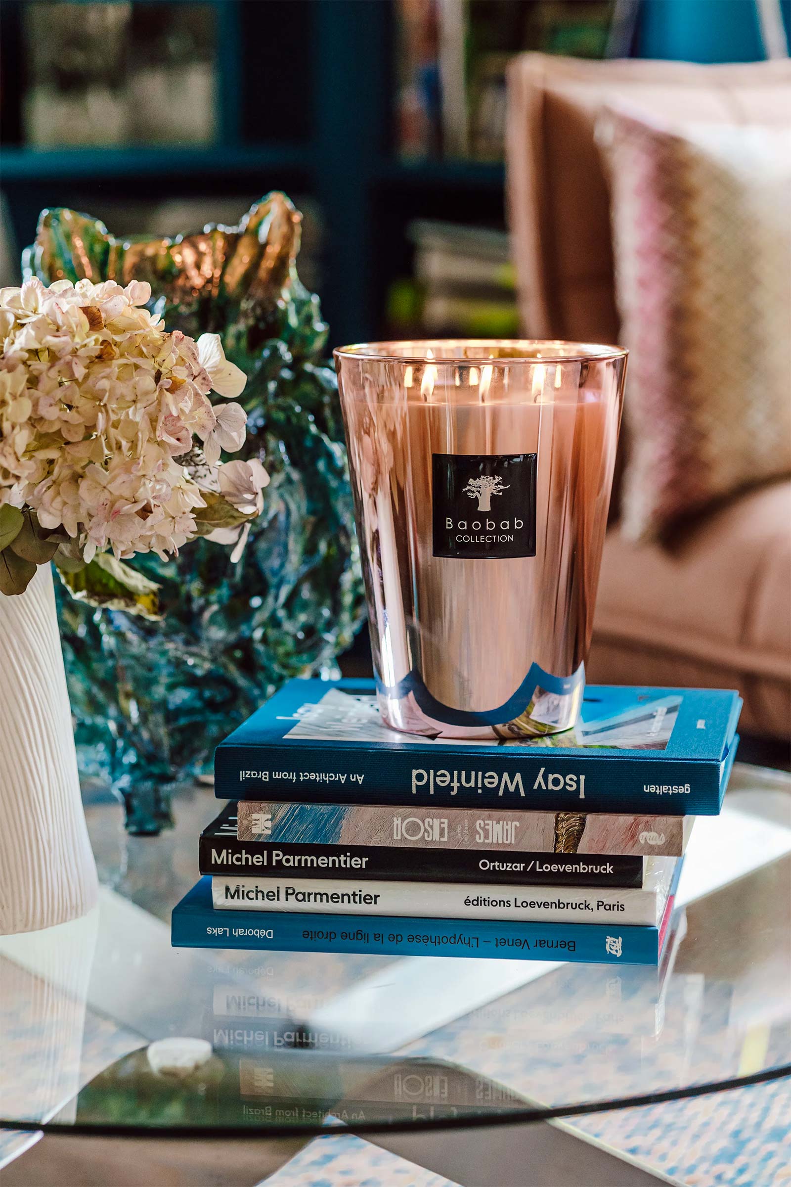 vela aromática candle les exclusives roseum