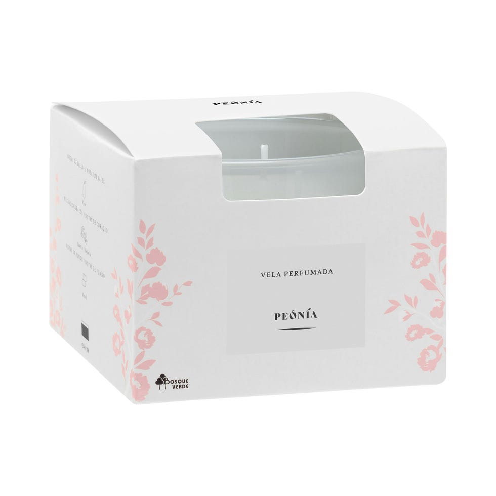 vela aromática peonía