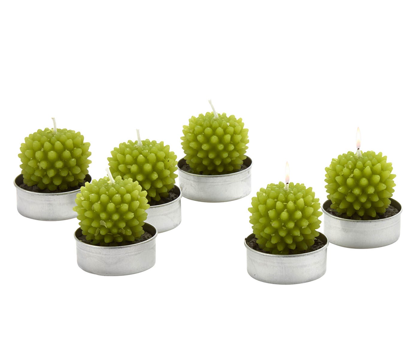 Velas Tealight con forma de cactus de El Corte Inglés