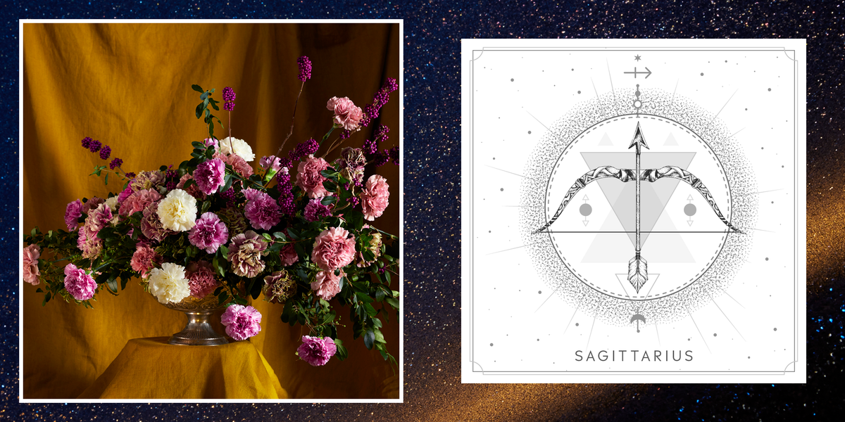 Sagittarius Flower Arrangement Zodiac Flowers for Sagittarius