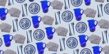 cobalt tableware