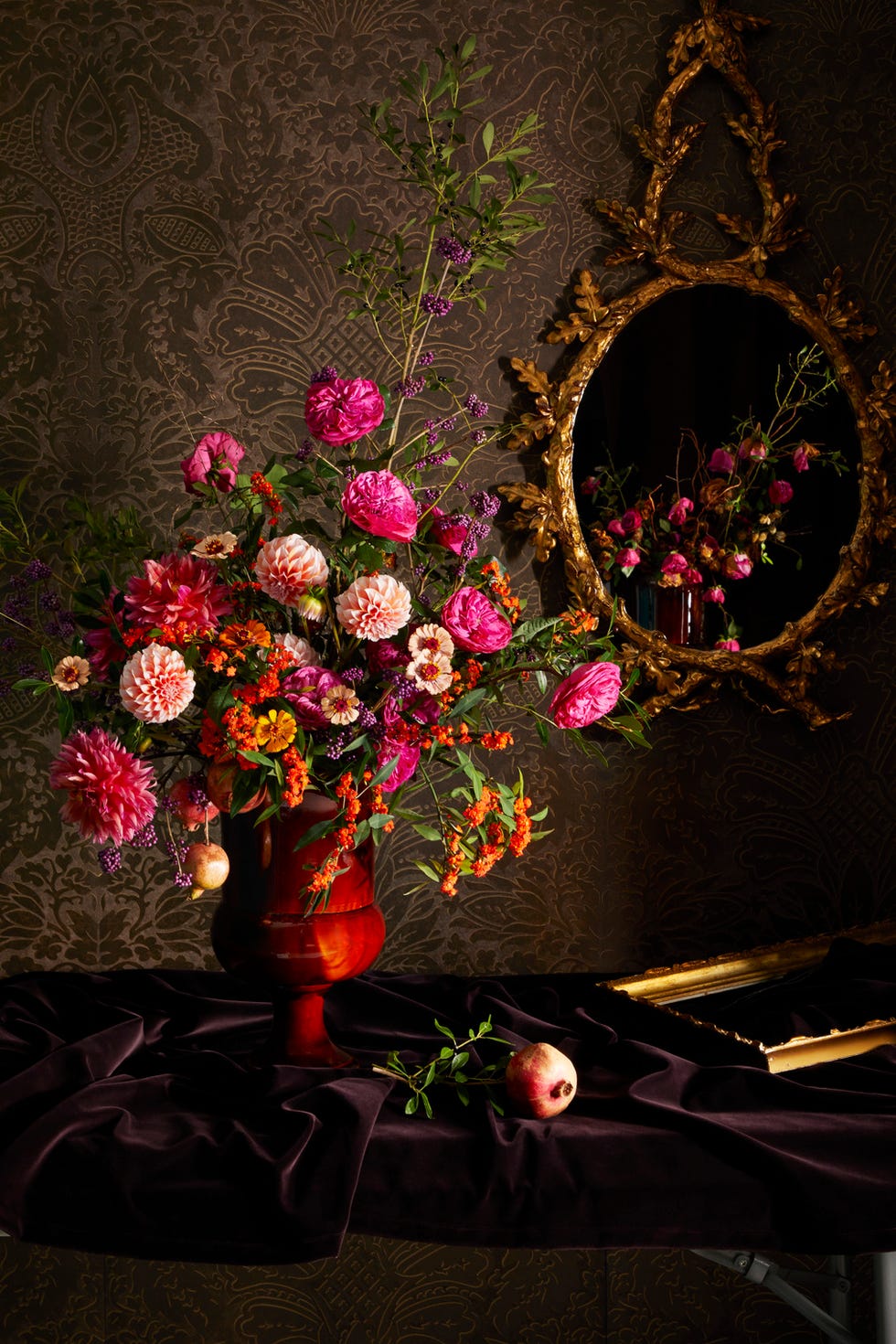 arreglo floral inspirado en la novela el retrato de dorian grey
