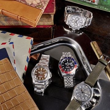 wristwatches, timepieces the patek philippe nautilus, rolex cosmograph daytona, and rolex sea dweller shown here will be on view at the new york watch auction at phillips on june 9 patek philippe nautilus 5711 1a circa 2021, rolex cosmograph daytona 116520 circa 2003, and rolex sea dweller 1665 double red with mark ii dial circa 1967, prices upon request phillipscom private collector’s rolex gmt master i 16750 circa 1987, courtesy of phillips pilot’s watch chronograph spitfire, $5,950 iwccom for additional credits, see the sourcebook, page 196