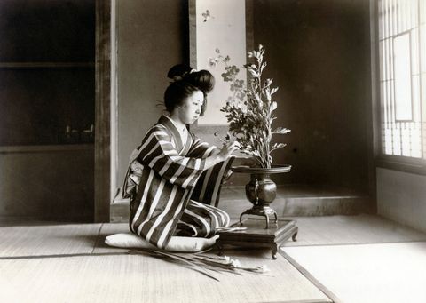 ikebana pictured in the early 1920th photo by joseph krauspicture alliance via getty images