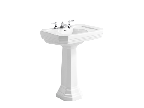 Bathroom sink, Sink, Plumbing fixture, Pedestal, Room, Table, Tap, 