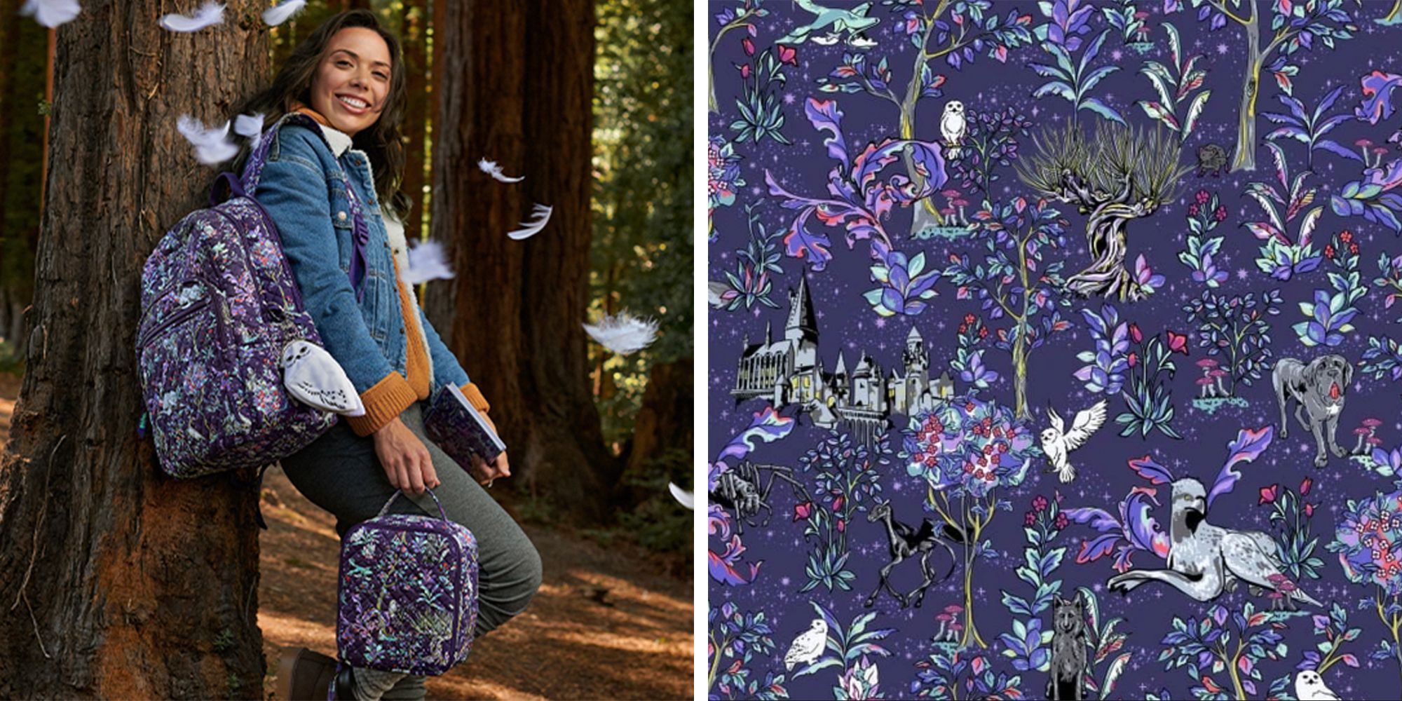 Vera Bradley Just Released Its Third 'Harry Potter' Collection With a New  Forbidden Forest Pattern