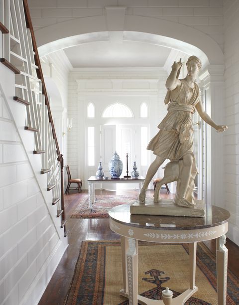 furlow gatewood hallway with roman statue