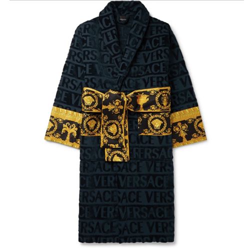 Clothing, Black, Yellow, Outerwear, Robe, Sleeve, Pattern, 