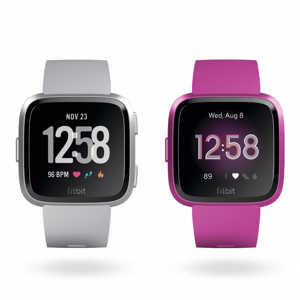 fitbit versa smartwatch with heart rate monitor