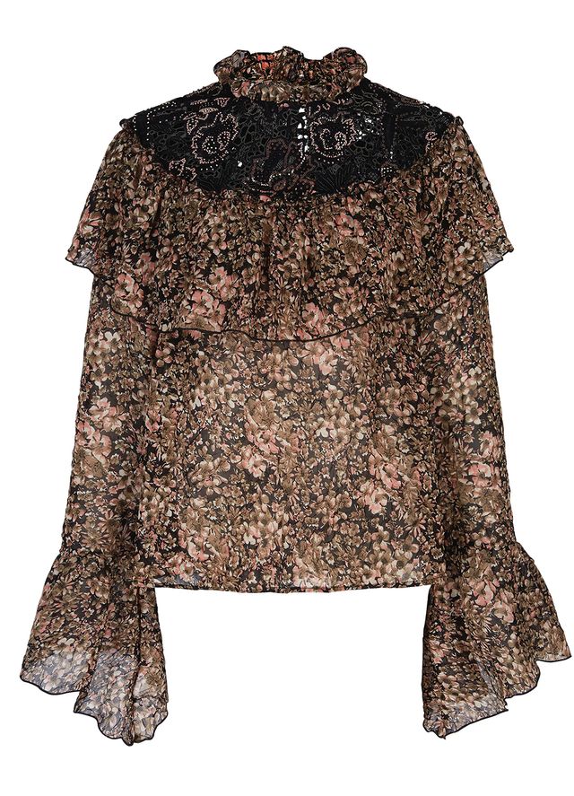 Clothing, Outerwear, Sleeve, Blouse, Brown, Poncho, Top, Jacket, Shirt, Neck, 